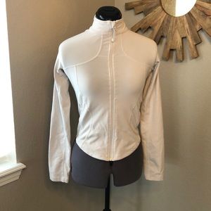 white lululemon jacket- still has back tag